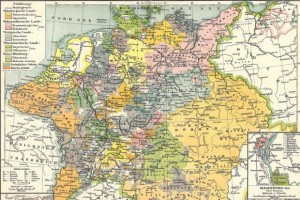 Het Heilige Roomse rijk in de 17de eeuw bestond uit honderden staatjes en staten